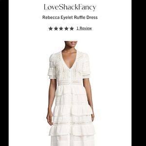Loveshackfancy dress w/slight tear behind armpit